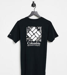 Черная футболка с графическим принтом на спине Rapid Ridge – эксклюзивно для ASOS-Черный цвет Columbia 11379506