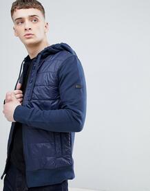 Темно-синяя трикотажная куртка с капюшоном Baffle-Темно-синий Barbour International 7148037