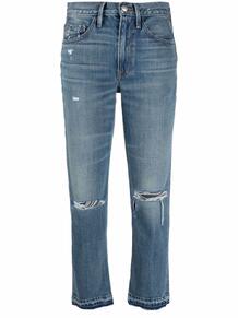 укороченные джинсы с эффектом потертости FRAME 167616835053