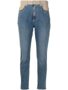 джинсы скинни со вставками Alexander McQueen 166882235057