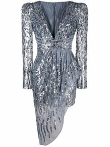 платье с драпировкой и пайетками ZUHAIR MURAD 166877835156