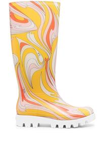 резиновые сапоги с абстрактным принтом EMILIO PUCCI 163639315154