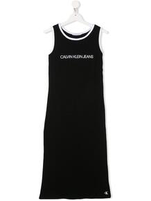 платье без рукавов с логотипом Calvin Klein Kids 152274564952