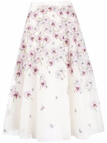 юбка А-силуэта с цветочной вышивкой GIAMBATTISTA VALLI 168072575248