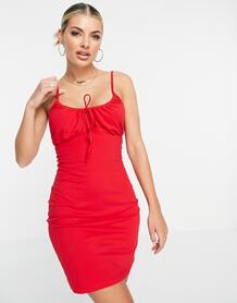 Платье мини на бретельках с завязкой спереди Nyall-Красный Brave Soul 11389496