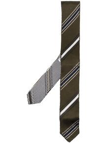 трикотажный галстук в диагональную полоску Thom Browne 16121531636363633263