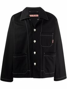 куртка-рубашка с контрастной строчкой ACNE STUDIOS 167225575350