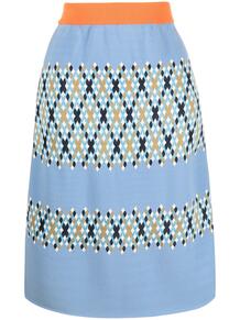 трикотажная юбка с узором аргайл Marni 162699135250