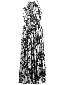 платье миди с вырезом халтер и цветочным принтом Polo Ralph Lauren 1694876756