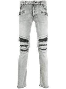 джинсы кроя слим с прорезями BALMAIN 163057265149