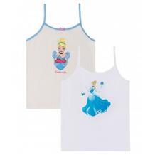 Майки Disney "Золушка", 2 шт., белый, кремовый MOTHERCARE 653019