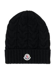 шапка бини с нашивкой-логотипом Moncler Enfant 1567918877