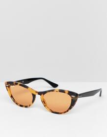 Солнцезащитные очки кошачий глаз Ray-Ban 0RB4314N - Коричневый Ray Ban 1360071