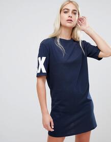 Платье-футболка с логотипом Armani Exchange - Темно-синий 1337257