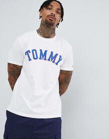Белая футболка с принтом логотипа Tommy Jeans Essential - Белый 1331072