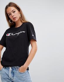 Oversize-футболка с логотипом Champion - Черный 1300328