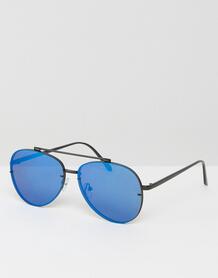 Солнцезащитные очки-авиаторы в металлической оправе ASOS - Черный ASOS DESIGN 956562