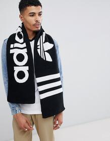 Черный шарф с логотипом adidas Originals D98954 - Черный 1247084