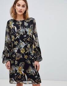 Платье с цветочным принтом Gestuz - Черный 1343006