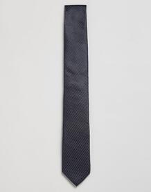 Черный узкий шелковый галстук с принтом чешуи Calvin Klein - Черный 1282848