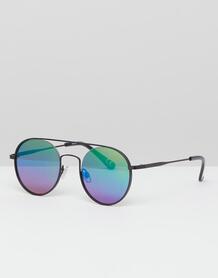 Круглые солнцезащитные очки в черной оправе с разноцветными стеклами A ASOS DESIGN 1309683