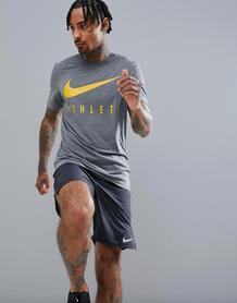 Серая футболка Nike Training 739420-071 - Серый 1256750
