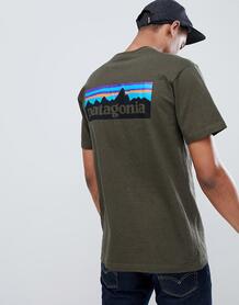 Серая футболка с логотипом Patagonia P-6 Responsibili-Tee - Серый 1311595