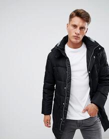 Черная удлиненная дутая куртка Armani Exchange - Черный 1305767