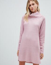 Платье-джемпер со свободным воротом QED London - Фиолетовый 1307961