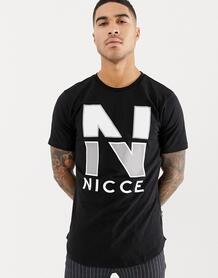 Черная футболка с логотипом на груди Nicce - Черный Nicce London 1311774