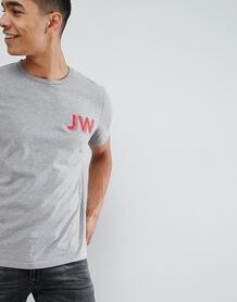 Серая меланжевая футболка с логотипом Jack Wills Archibold JW - Серый 1330612