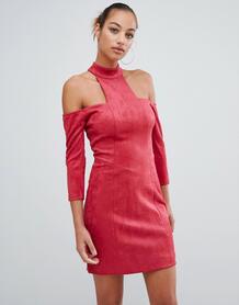 Платье мини с открытыми плечами Forever Unique - Красный 1343496