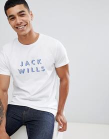 Белая футболка с логотипом Jack Wills Wentworth - Белый 1330607