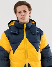 Сине-желтая куртка-пуховик Wrangler - Темно-синий 1333229
