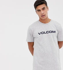 Серая футболка с логотипом Volcom - Серый 1329046
