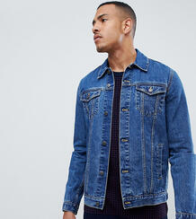 Синяя выбеленная джинсовая куртка ASOS DESIGN Tall - Синий 1306119