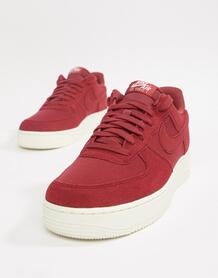 Красные замшевые кроссовки Nike Air Force 1 '07 AO3835-600 - Красный 1255825