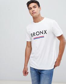 Белая футболка с принтом New Look Bronx - Белый 1367090