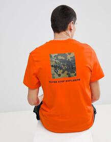 Оранжевая футболка с логотипом The North Face - Оранжевый 1316844
