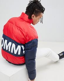 Двусторонняя дутая куртка (темно-синяя/красная) Tommy Jeans 1331005