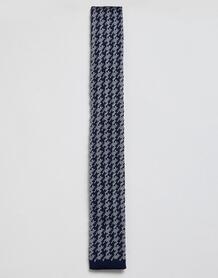 Трикотажный галстук с узором в ломаную клетку Moss London MOSS BROS 1346741