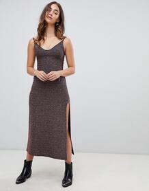 Платье макси с блестками Free People - Мульти 1357670