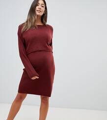 Платье мини для кормящих мам ASOS DESIGN Maternity - Красный ASOS Maternity - Nursing 1265409