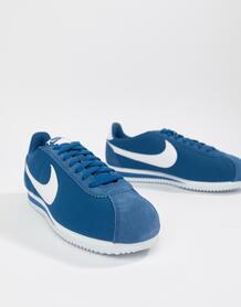 Синие нейлоновые кроссовки Nike Classic Cortez 807472-406 - Синий 1255879