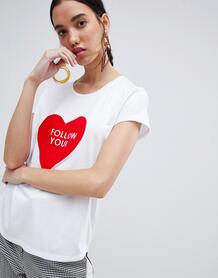 Футболка In Wear Follow Your Heart - Белый 1243100