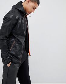Куртка на молнии с камуфляжным принтом и неоновой отделкой Soul Star 1203168