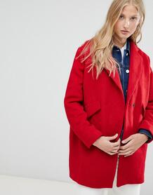 Короткое пальто с добавлением шерсти d.Ra - Красный 1106081