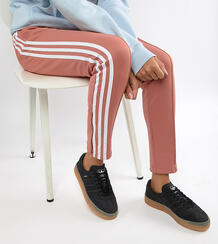 Черные кроссовки с резиновой подошвой adidas Originals Samba Rose 1276443