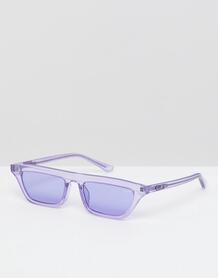 Фиолетовые солнцезащитные очки в квадратной оправе Quay Australia Fine 1340662