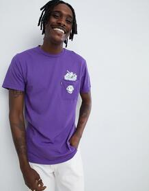 Фиолетовая футболка с карманом RIPNDIP - Фиолетовый Rip N Dip 1318869